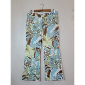 EXPRESS Design Studio‎ Editor Floral Dress Pants Size 8 Womens Luxury Stretch